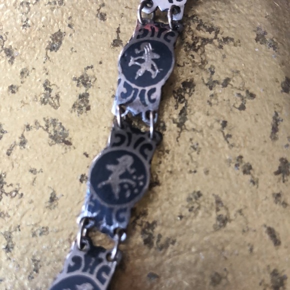 Vintage Siam Nielloware Bracelet - Picture 1 of 8
